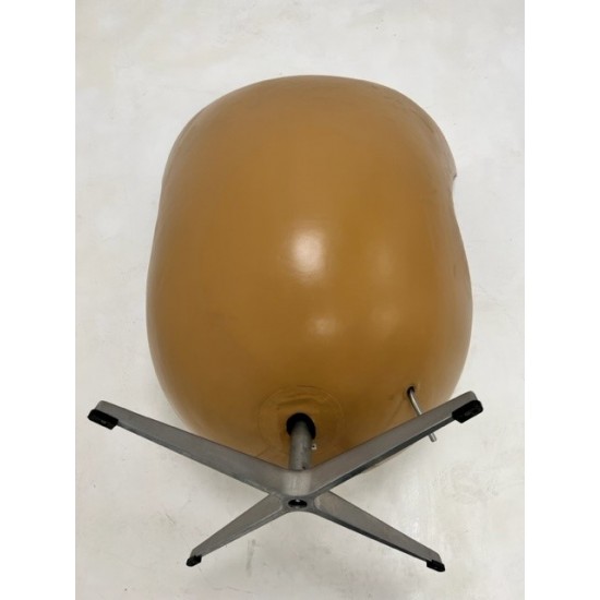 gebruikte Fritz Hansen 3316 Fauteuil Egg Chair Natural Leather